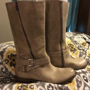 GIANNI BINI LEATHER RIDING BOOTS
